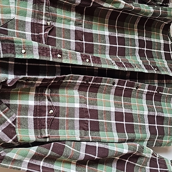 Red Head Green And Brown Thick Flannel in Men's Size Medium EUC - Picture 5 of 9